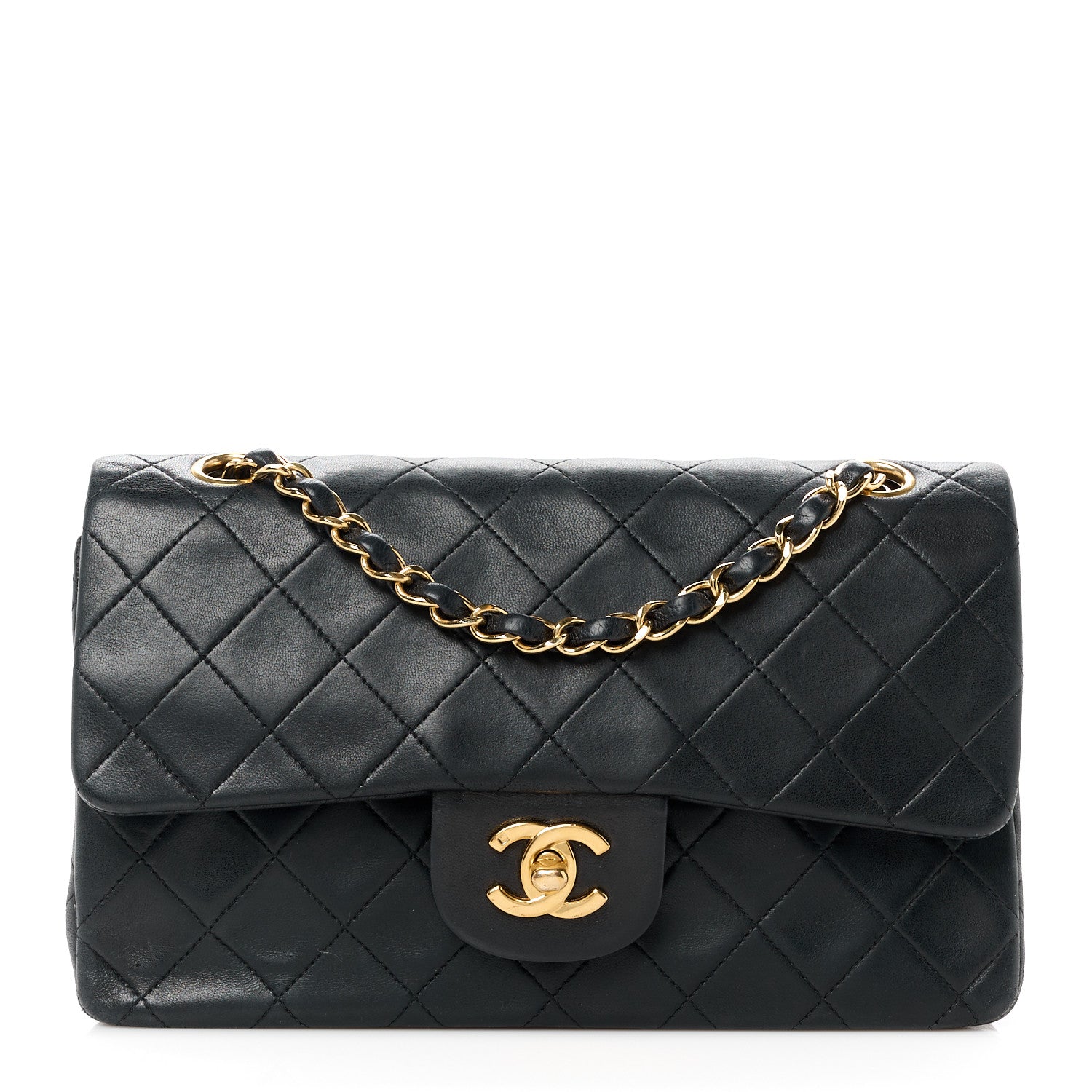 Chanel Lambskin Quilted Small Double Flap Black 1 of 13