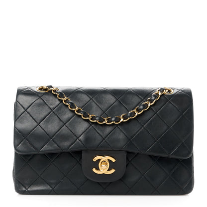 Chanel Lambskin Quilted Small Double Flap Black 1 of 13