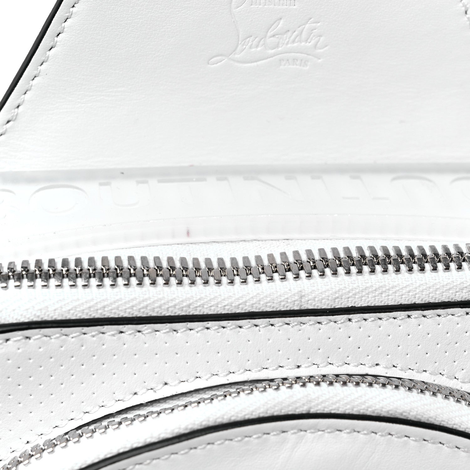 Christian Louboutin Calfskin Loubifunk Crossbody White Fluo 10 of 10
