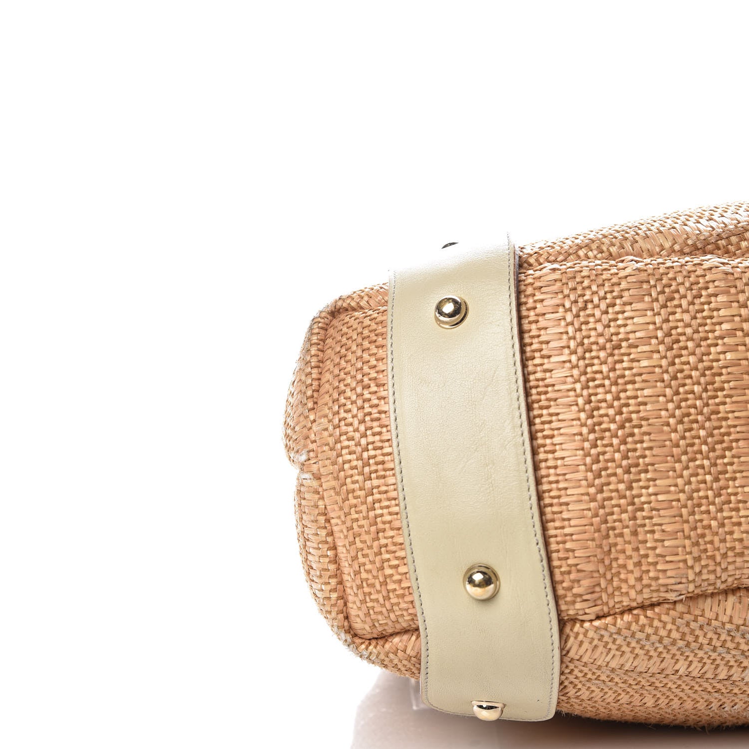Gucci Straw Medium Pelham Shoulder Bag Off White 5 of 28