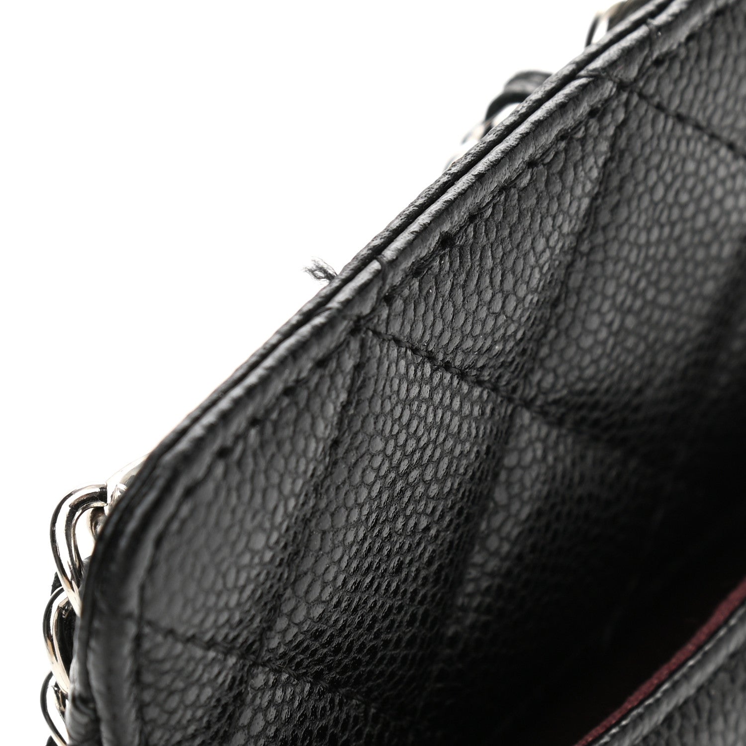 Chanel Caviar Quilted CC Phone Holder Black 12 of 13