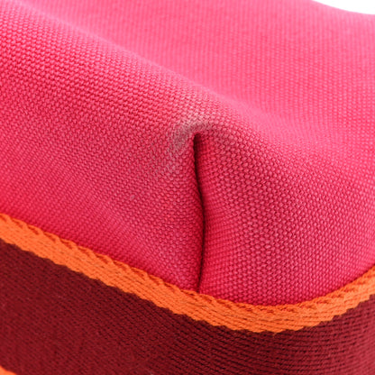 Hermes Canvas Small Bride-A-Brac Pouch Hibiscus 12 of 14
