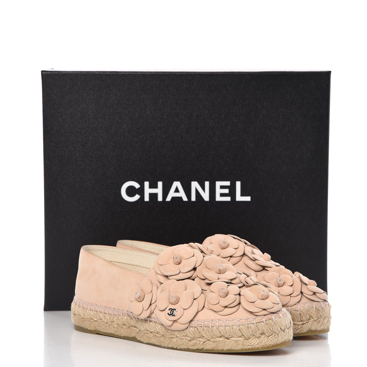 Chanel Suede Camellia CC Espadrilles 37 Pink 9 of 9