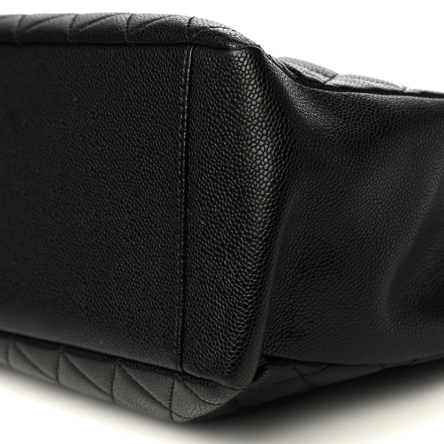 Caviar Quilted Grand Shopping Tote GST Black