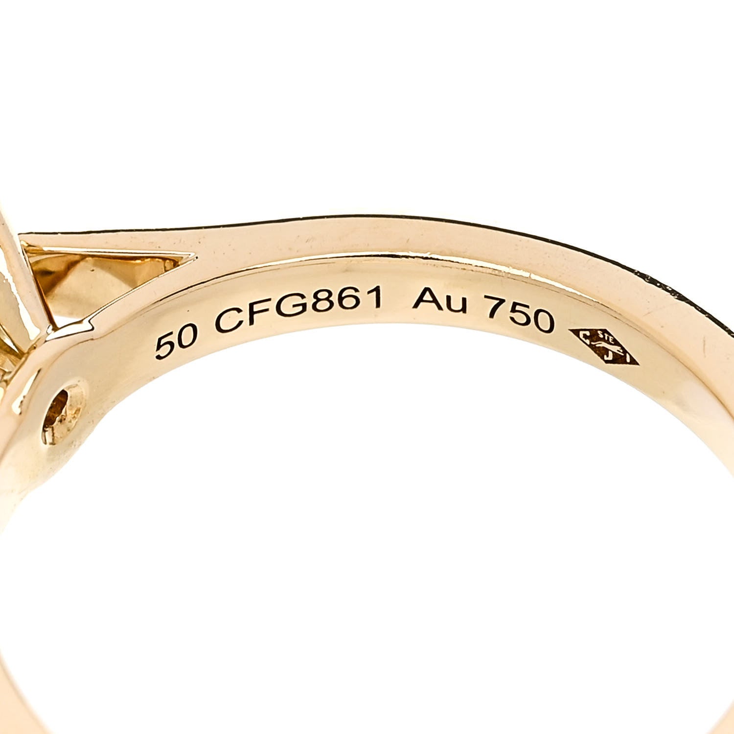 Cartier 18K Yellow Gold Diamond 1.20ct 1895 Solitaire Engagement Ring 52 6 6 of 6