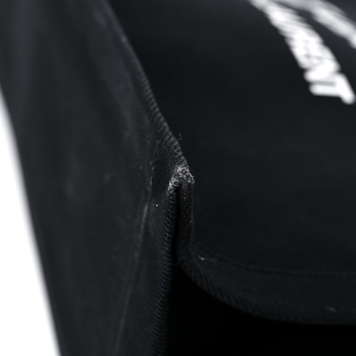 Linen Calfskin Rive Gauche Tote Black