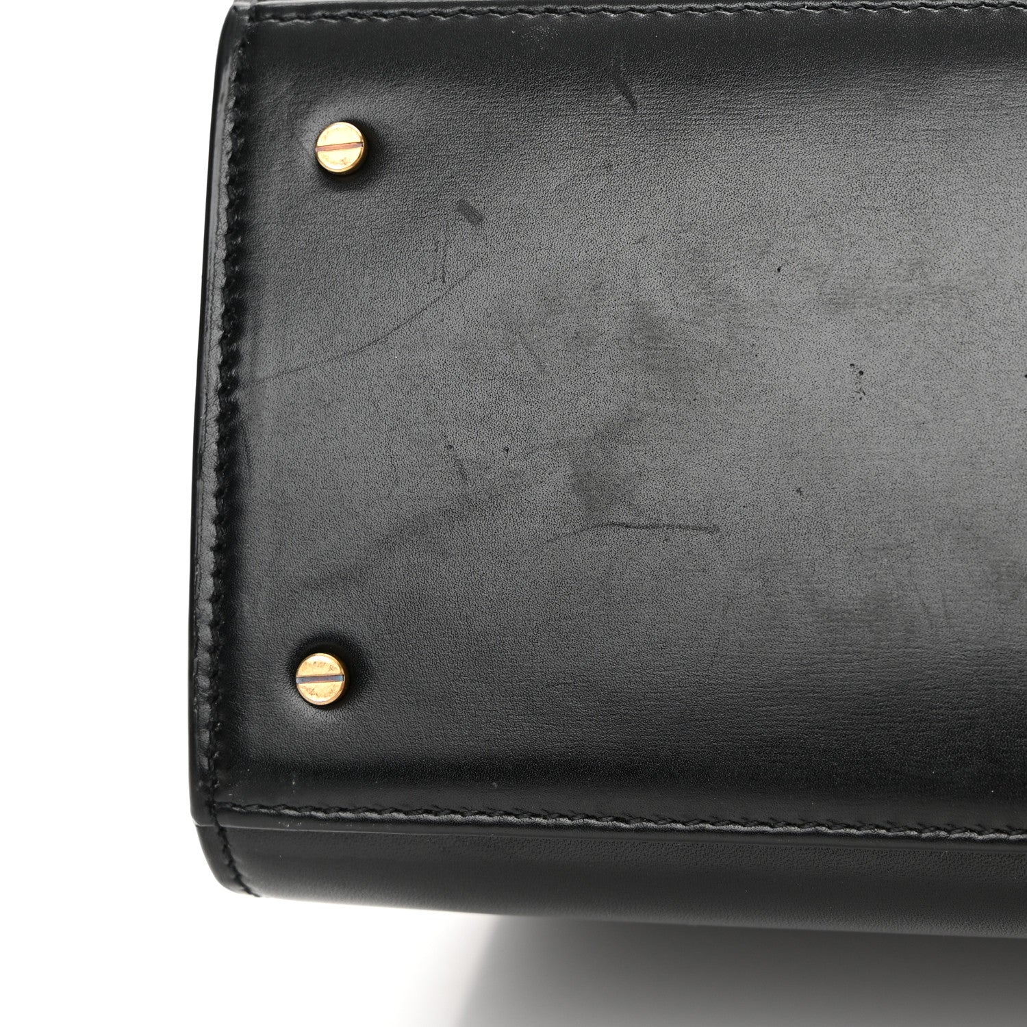 Saint Laurent Smooth Calfskin Medium Classic Monogram Cassandra Top Handle Black Rouge Legion 14 of 19