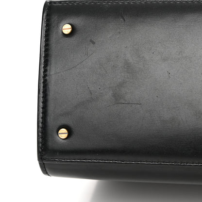 Saint Laurent Smooth Calfskin Medium Classic Monogram Cassandra Top Handle Black Rouge Legion 14 of 19