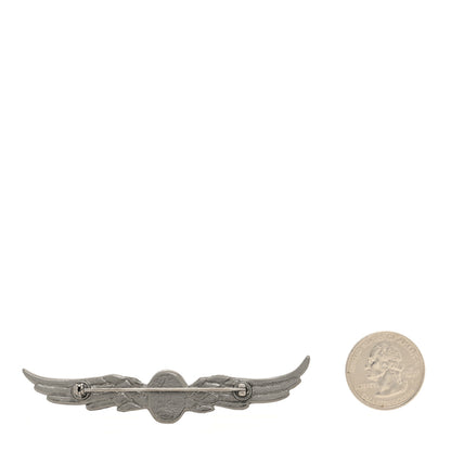 Chanel Ruthenium Crystal Wings Brooch 2 of 3