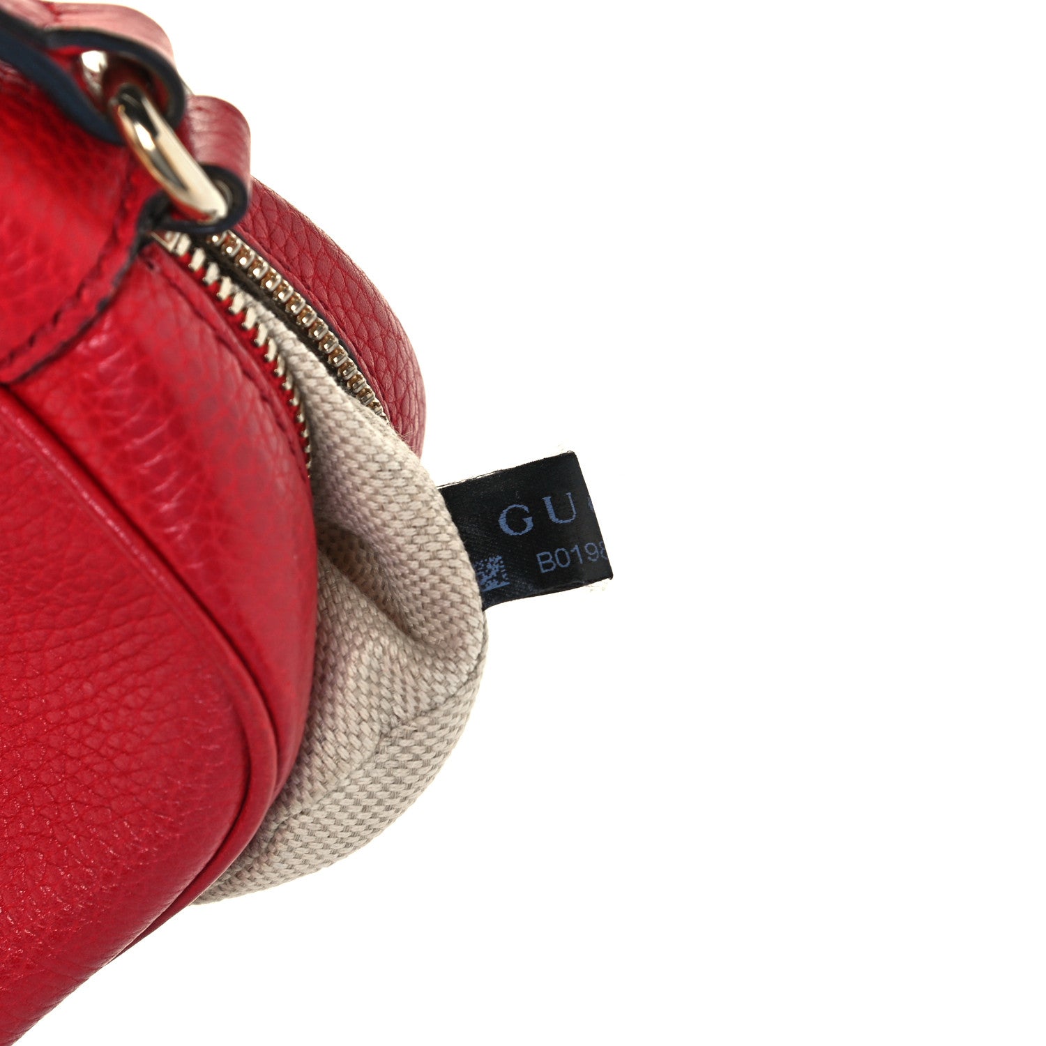 Gucci Pebbled Calfskin Small Soho Disco Bag Vibrant Red 7 of 10