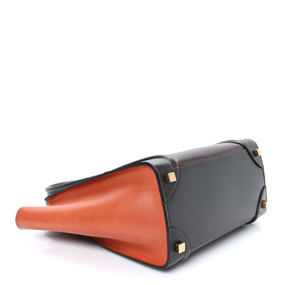 Celine Smooth Calfskin Micro Bi-Color Luggage Burgundy Wine 4 of 9
