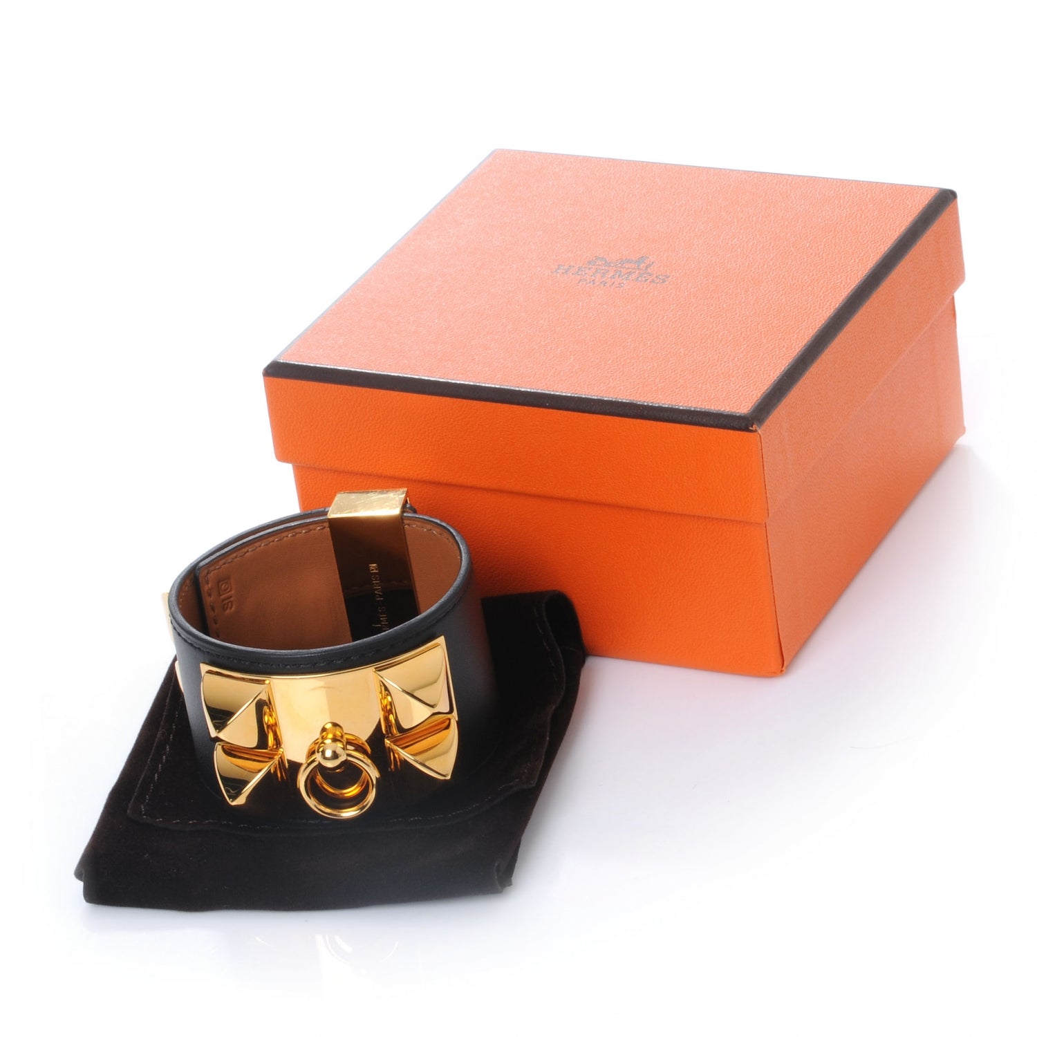 Hermes Chamonix Collier de Chien CDC Bracelet Black Small 5 of 5
