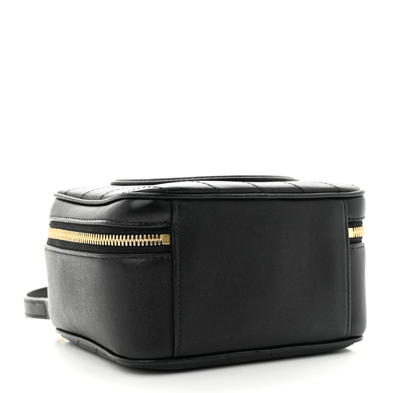 Gucci Sakai Be Green Calfskin Diagonal Stitched Blondie Top Handle Bag Black 4 of 11