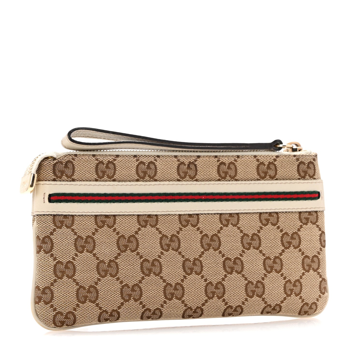 Monogram Mayfair Wristlet Off White