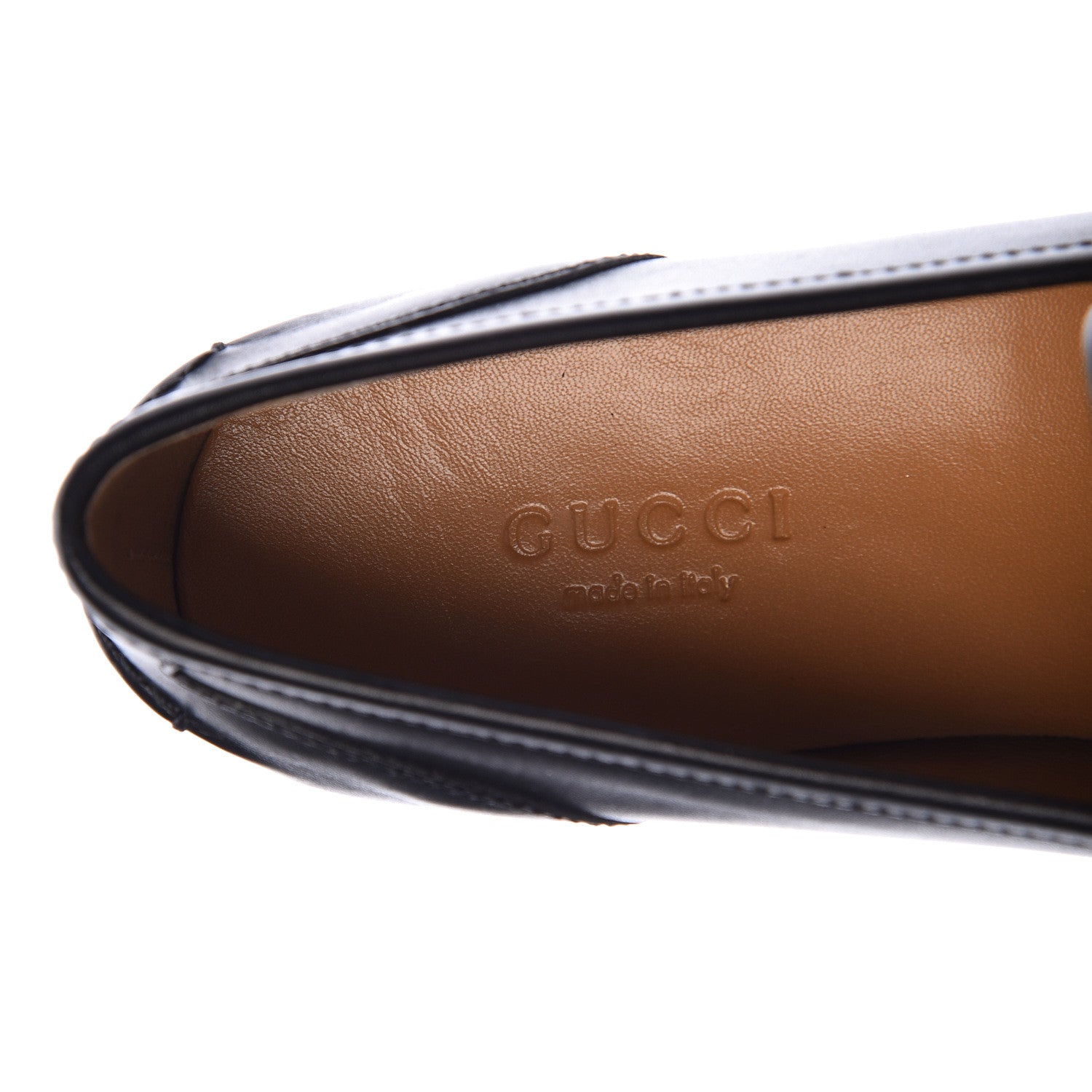 Gucci Calfskin Womens Jordaan Loafers 35 Black 6 of 9