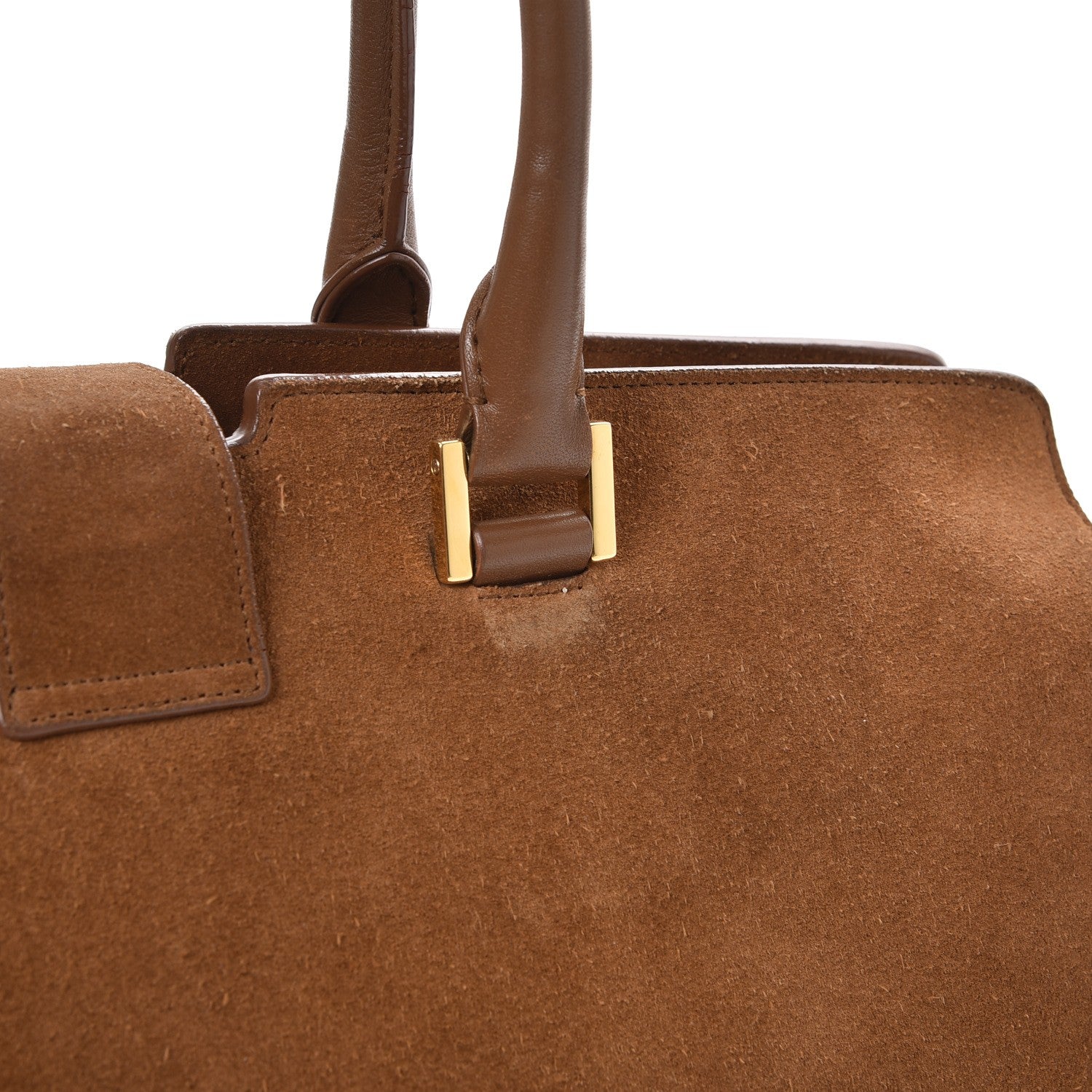 Saint Laurent Suede Medium Classic Y Cabas Light Ocre 15 of 26