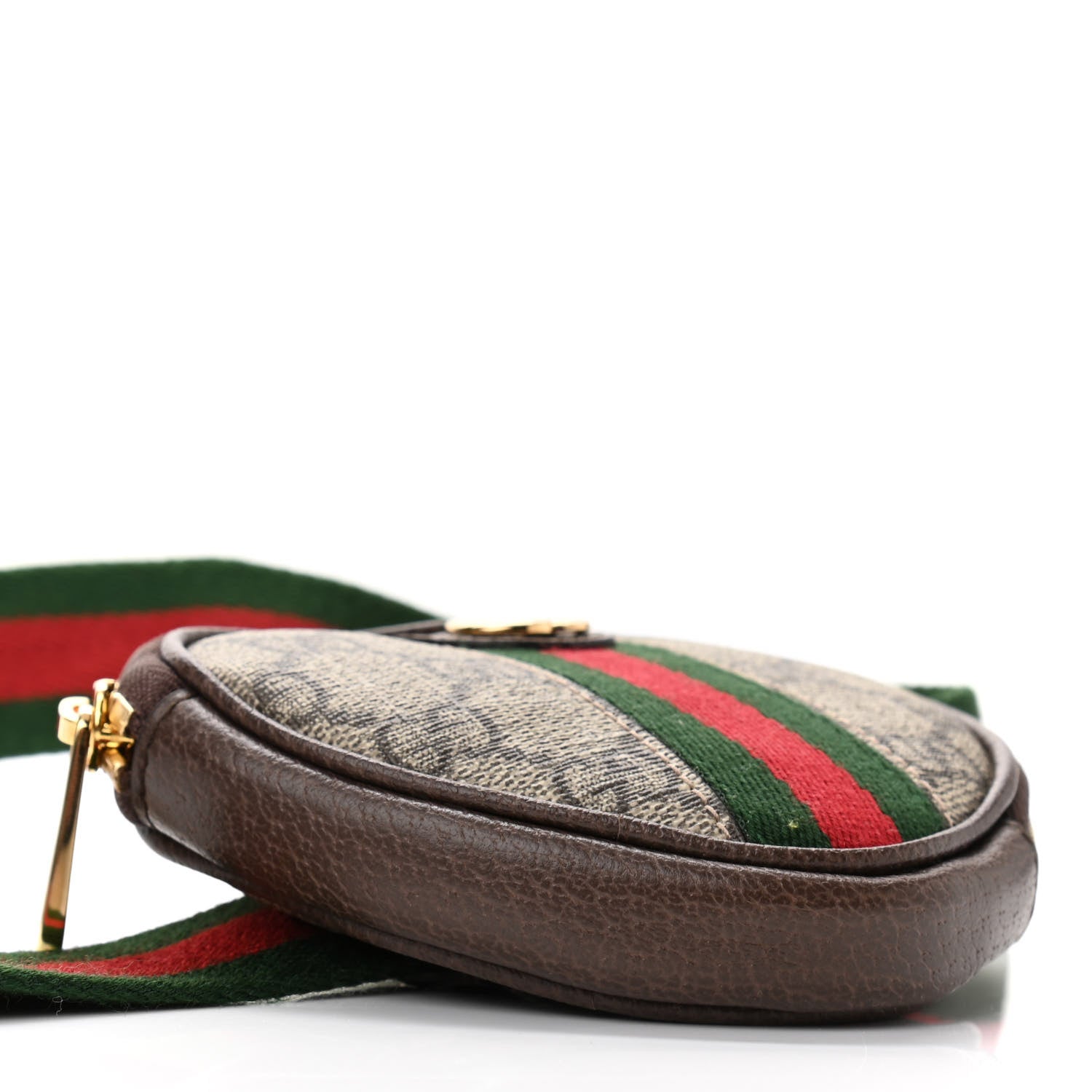 Gucci GG Supreme Monogram Web Ophidia Utility Belt Bag 95 38 Beige Ebony New Acero 4 of 16
