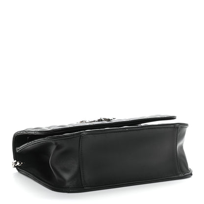 Versace Nappa Quilted Virtus Top Handle Shoulder Bag Black 4 of 11