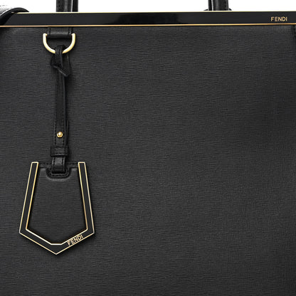 Fendi Vitello Elite Regular 2Jours Tote Black 9 of 17