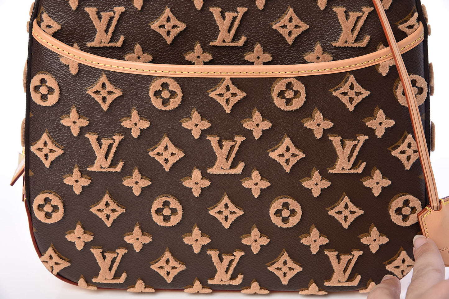 Monogram Tuffetage Deauville Cube Caramel