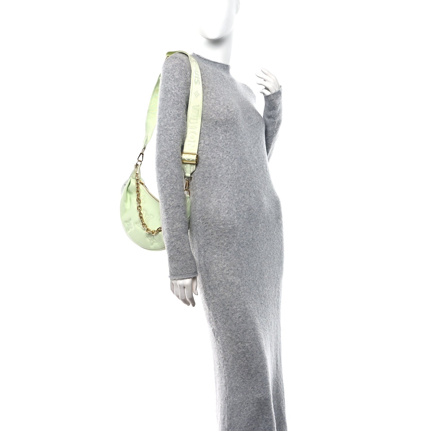Louis Vuitton Calfskin Bubblegram Over The Moon Light Green 2 of 13