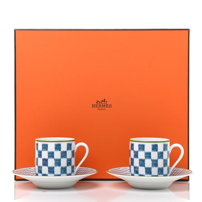 Hermes Porcelain A Walk In The Garden Coffee Cup And Saucer Set Of 2 9 of 9