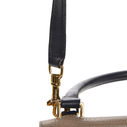 Celine Calfskin Suede Medium Tri-color Trapeze Tri-color Sand 17 of 18