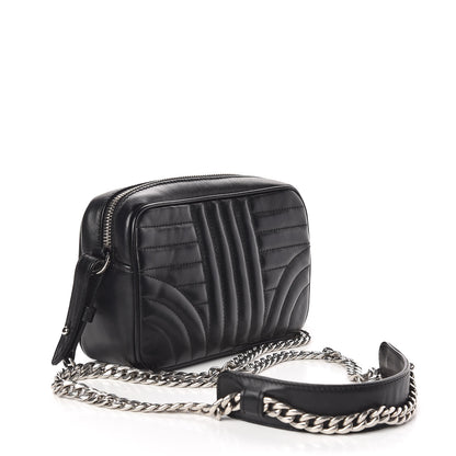 Prada Soft Calfskin Diagramme Crossbody Bag Black 3 of 9