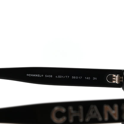 Chanel Acetate Square Sunglasses 5408 Black 6 of 8