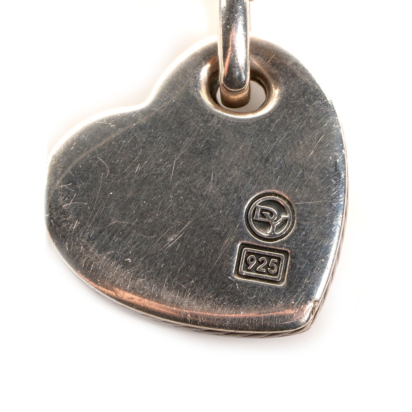 Sterling Silver Black Onyx Diamond Heart Cable Necklace