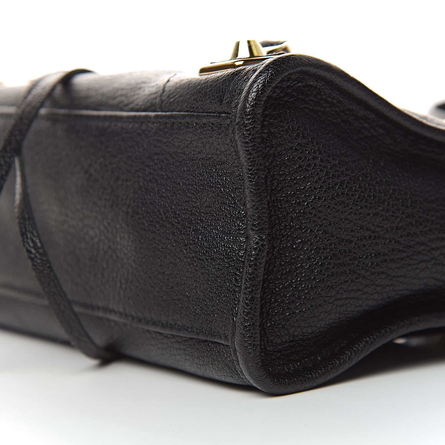 Balenciaga Chevre Gold Metallic Edge Hardware Mini City Black 8 of 9
