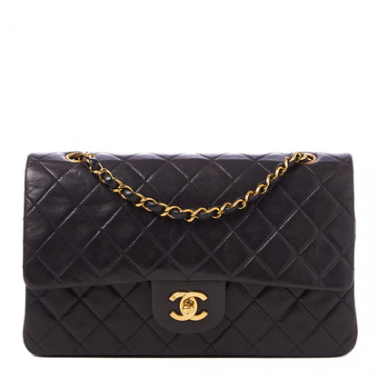 Chanel Lambskin Quilted Medium Double Flap Black 1 of 9