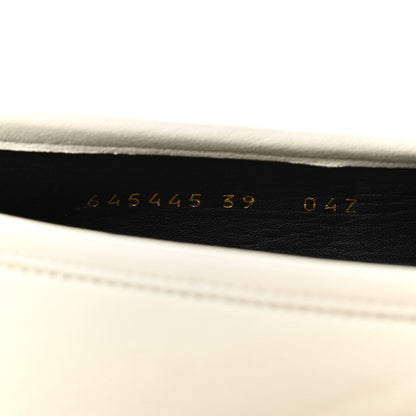 Gucci Calfskin Womens Chain Loafers 39 White 7 of 7