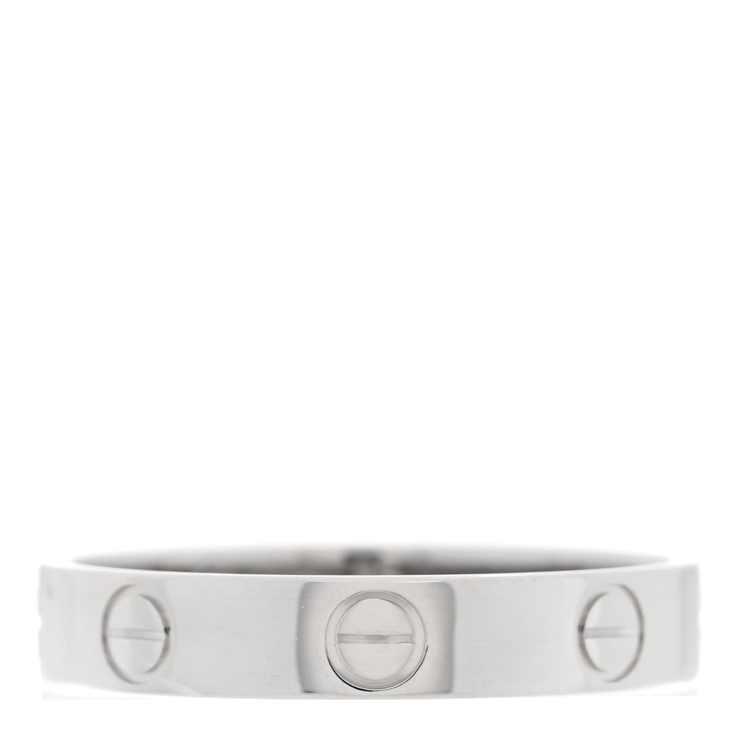 Platinum 3.5mm LOVE Wedding Band Ring 55 7.25