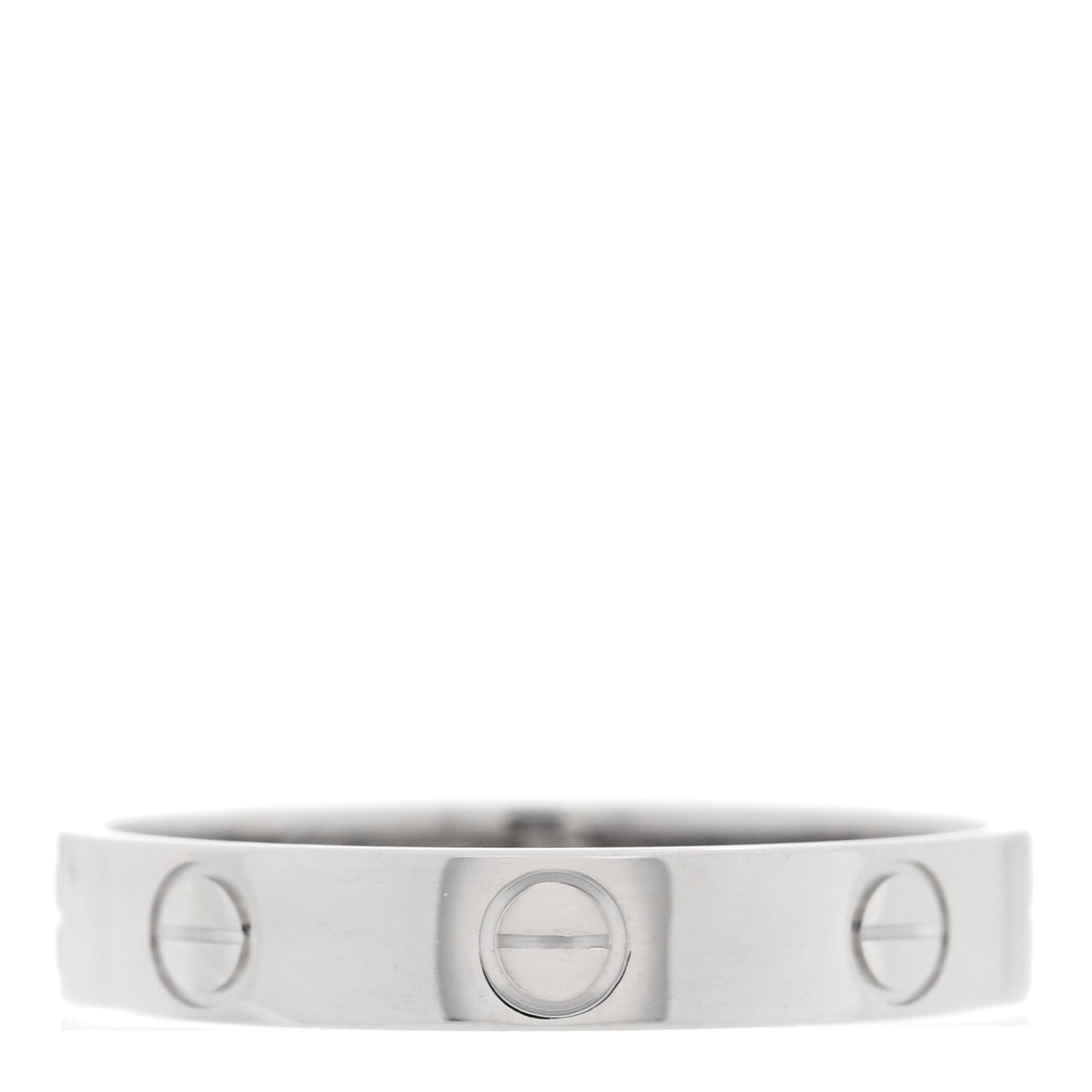 Cartier Platinum 3.5mm LOVE Wedding Band Ring 55 7.25 1 of 4
