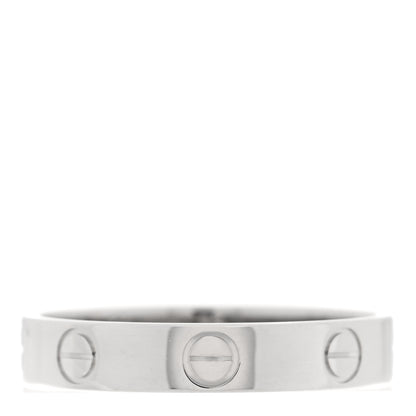 Cartier Platinum 3.5mm LOVE Wedding Band Ring 55 7.25 1 of 4