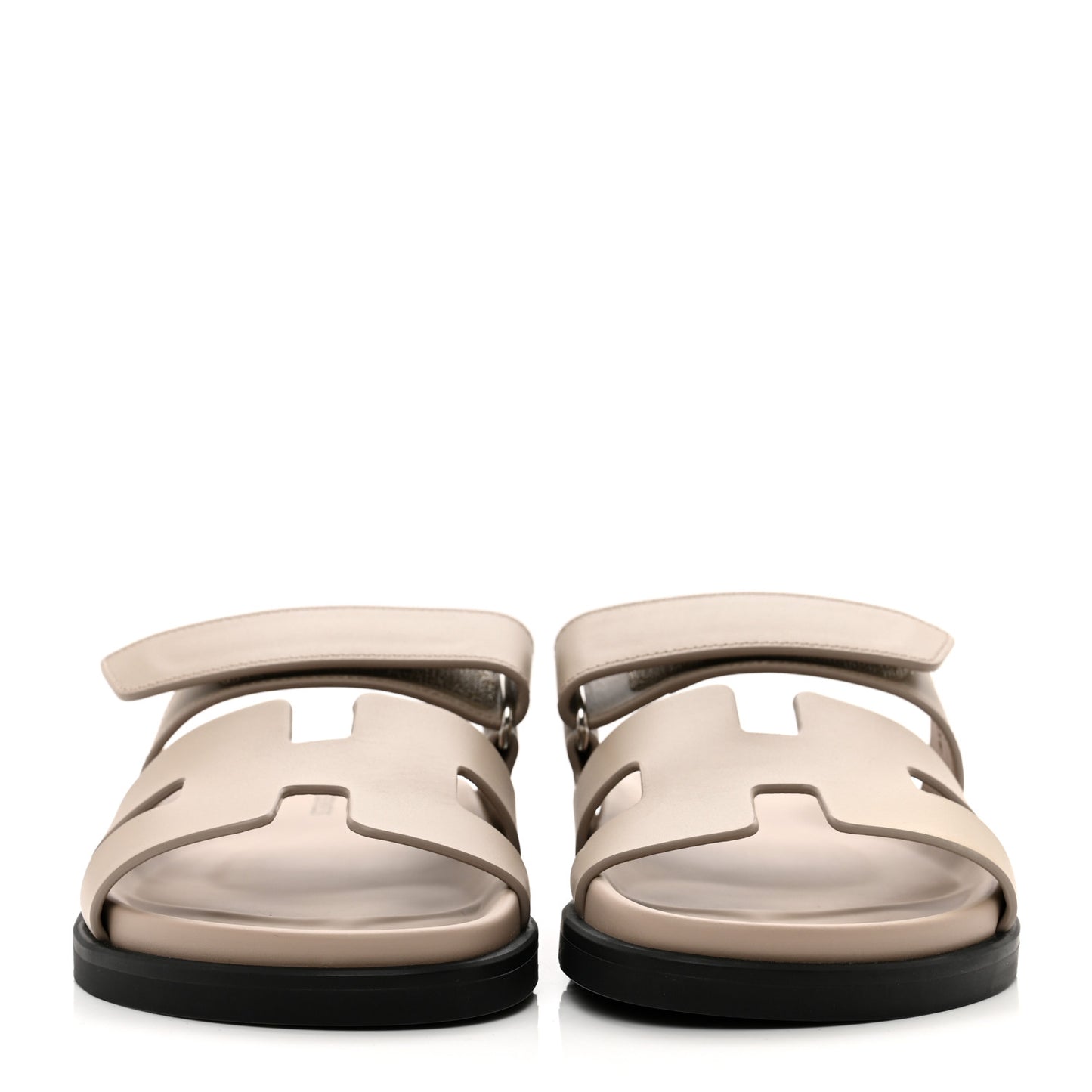 Calfskin Womens Chypre Sandals 36 Beige Mastic