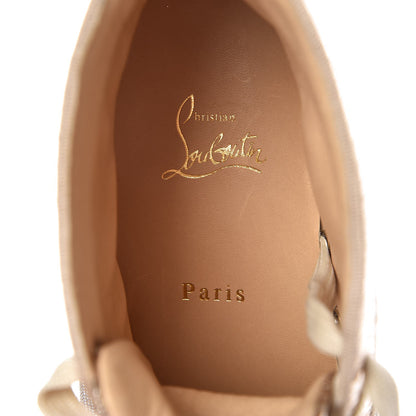 Christian Louboutin Lame Lou Spikes Flat Sneakers 39.5 gold 7 of 10