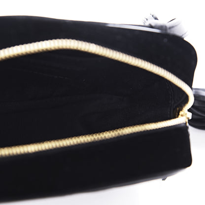 Saint Laurent Velour Matelasse Monogram Lou Belt Bag Black 4 of 9