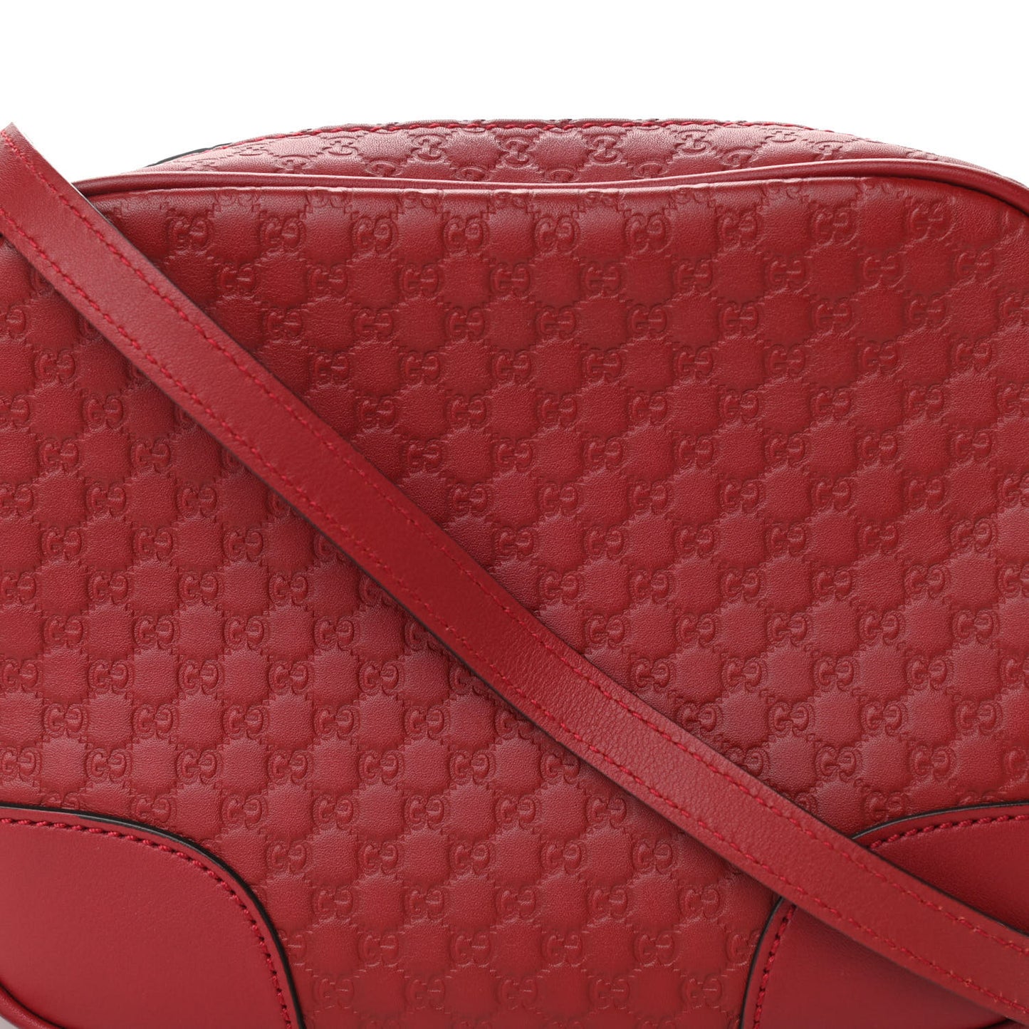 Microguccissima Mini Bree Messenger Bag Red