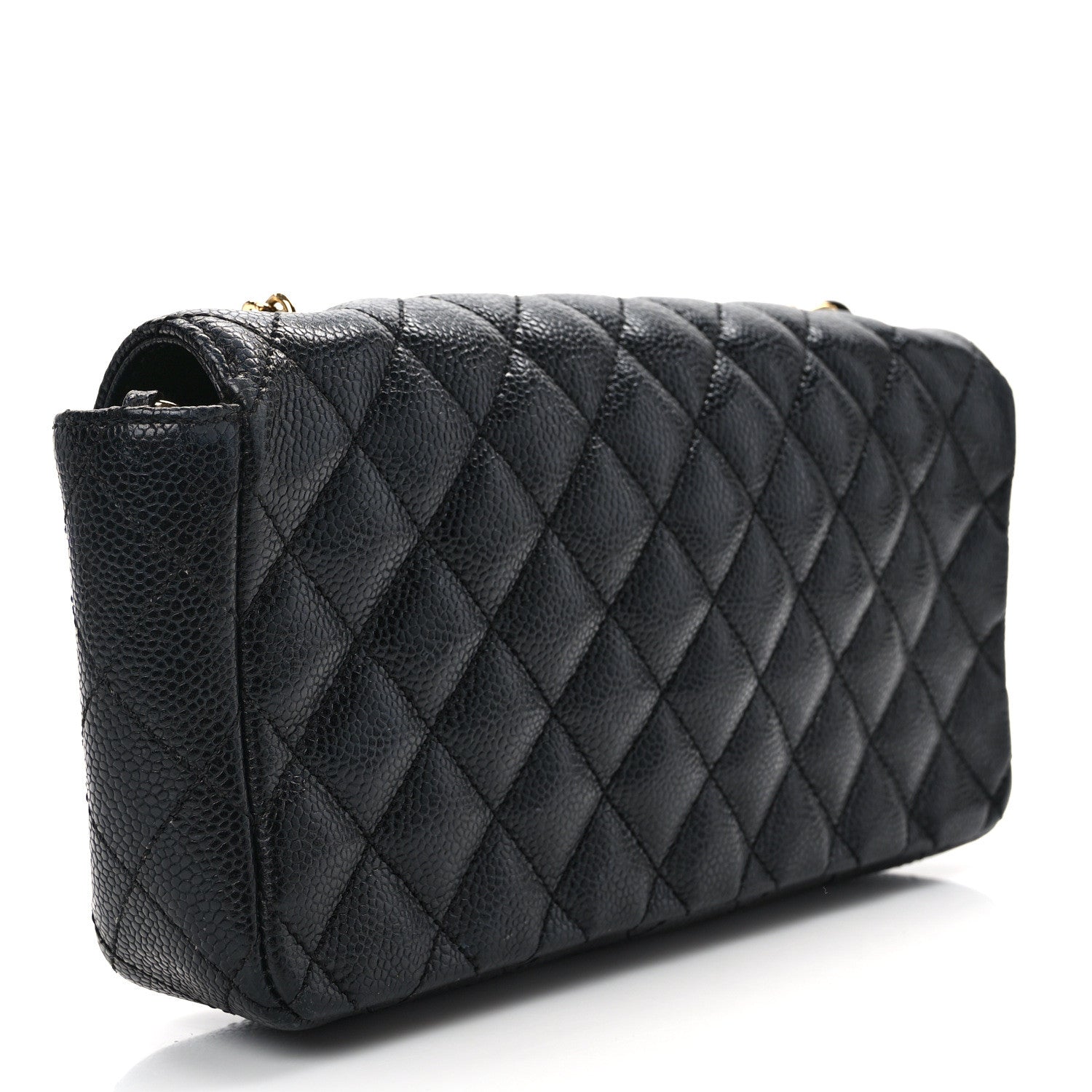 Chanel Caviar Quilted East West Flap Black 3 of 13