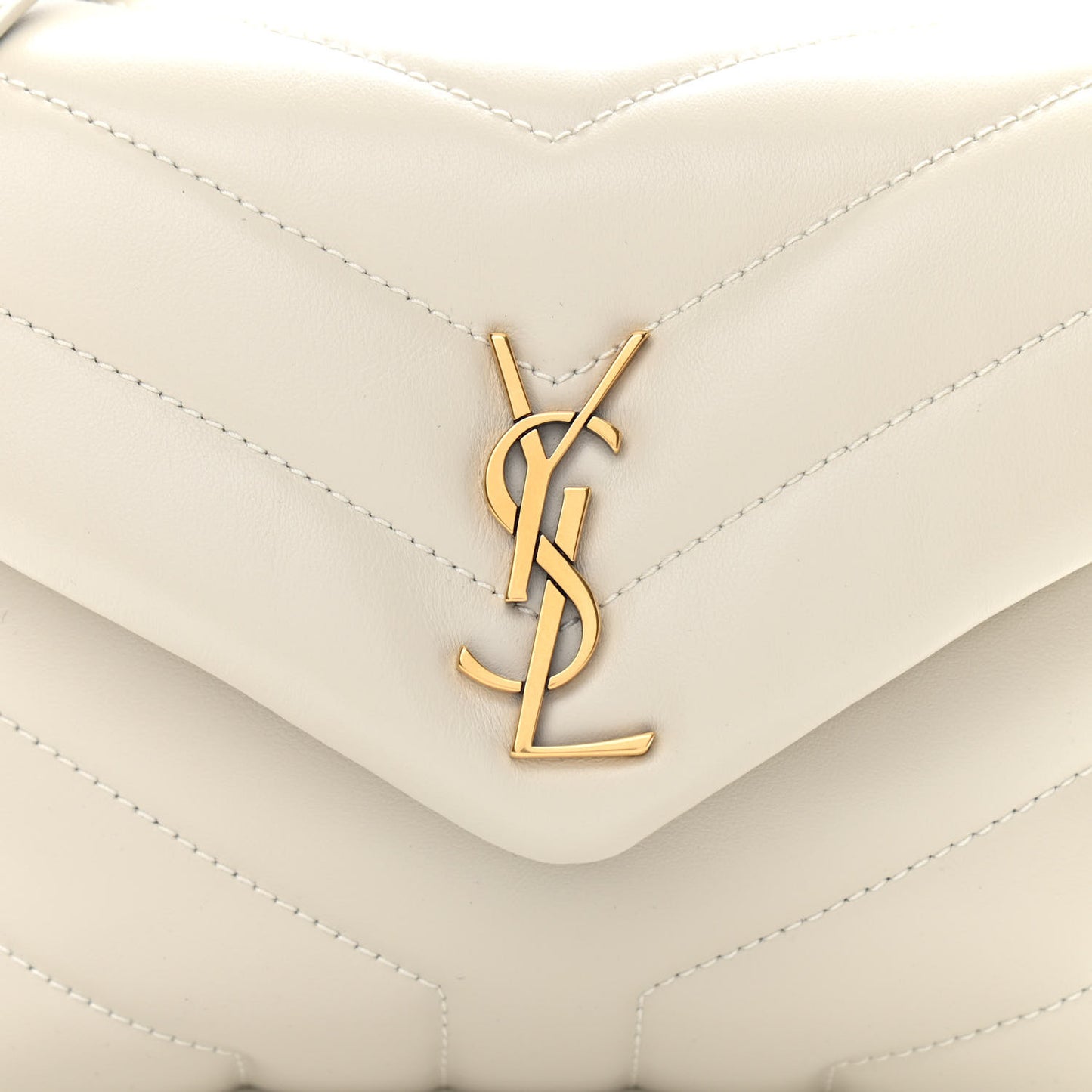 Calfskin Y Quilted Monogram Toy Loulou Crossbody Bag Ivory