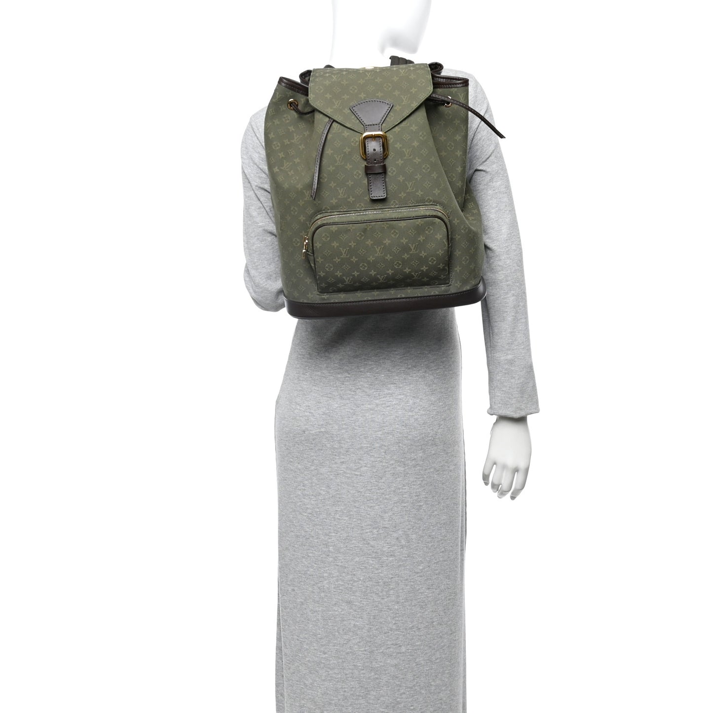 Mini Monogram Montsouris GM Backpack Kaki