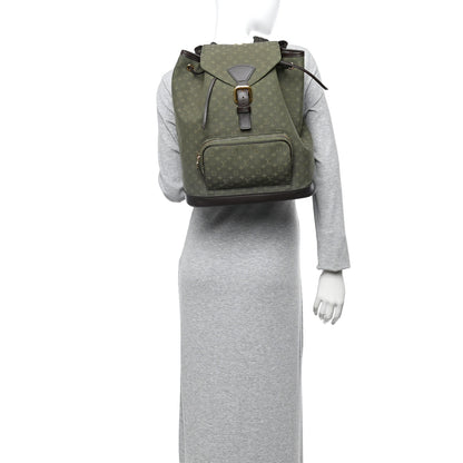 Louis Vuitton Mini Monogram Montsouris GM Backpack Kaki 2 of 9