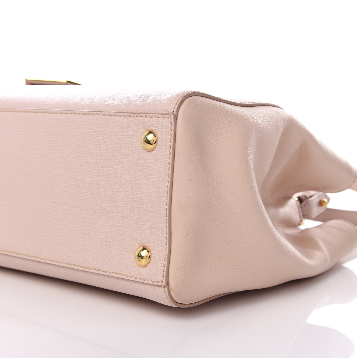 Fendi Vitello Elite Flamingo Petite 2Jours Tote Rosa Plaster 7 of 9