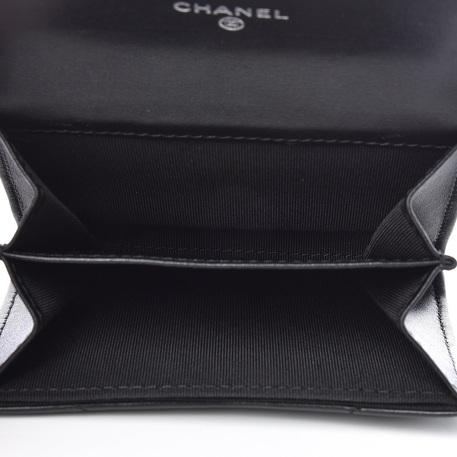 Chanel Aged Calfskin Chevron Quilted Reissue Card Holder Wallet So Black 5 of 9