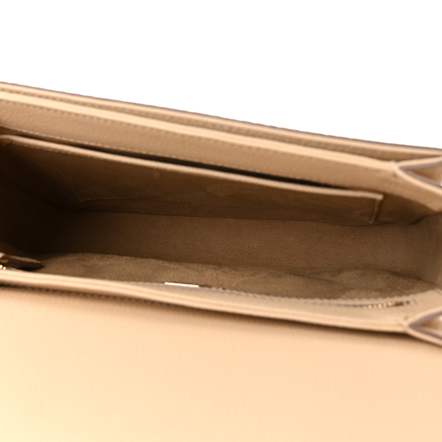 Visetos Calfskin Medium Patricia Satchel Beige