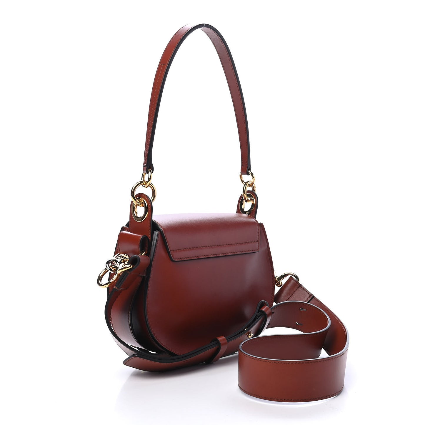 Calfskin Small Tess Bag Sepia Brown