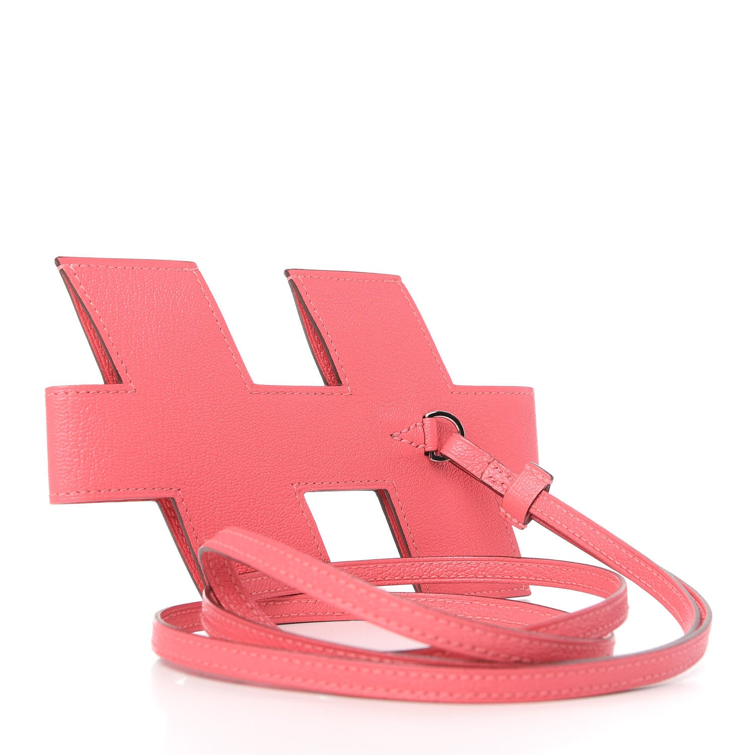 Hermes Chevre H Tag Phone Case Rose Lipstick 3 of 10
