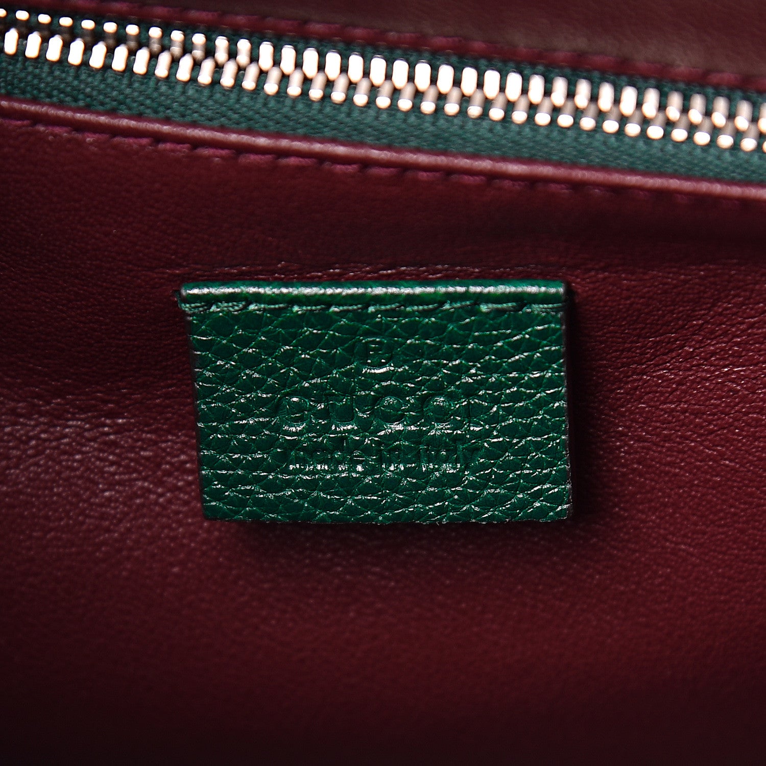Gucci Grainy Calfskin Medium Zumi Top Handle Bag Vintage Green 5 of 9